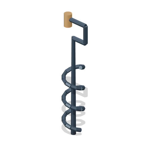 Hand Crank Ice Auger (Alpine Snow Village)