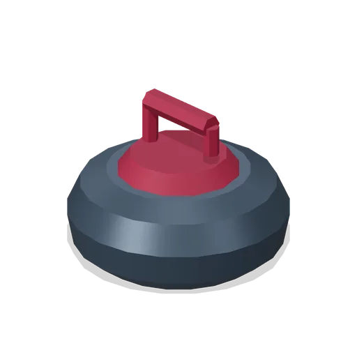 Granite Curling Stone (Alpine Snow Village)