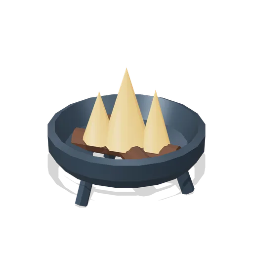 Iron Brazier Fire Bowl (Alpine Snow Village)