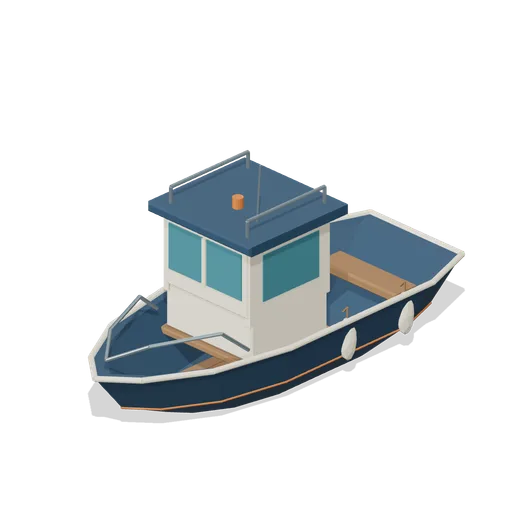 Cabin Fishing Boat (Harbor & Tackle)