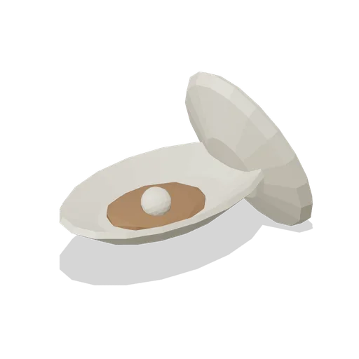Open Oyster with Pearl (Fishing Harbour and Boats)