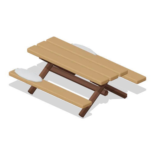 Alpine Picnic Table (Alpine Snow Village)