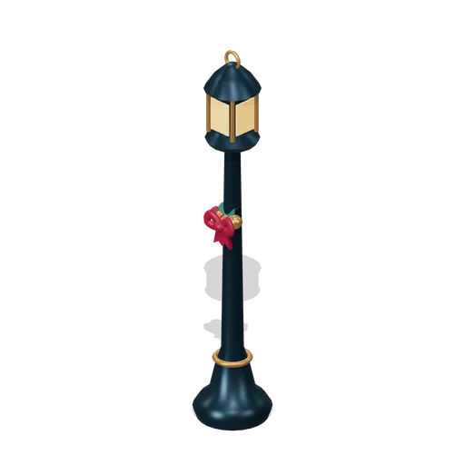Ribbon Lantern Post (Storybook Christmas Market)