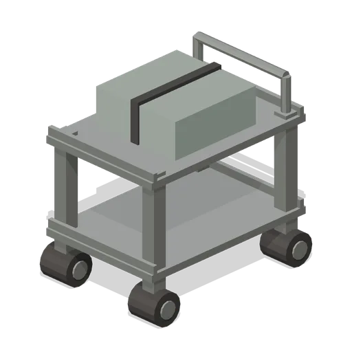 Signal House: Radio equipment trolley