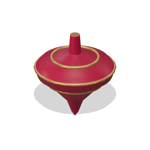Striped Spinning Top (Storybook Christmas Market)