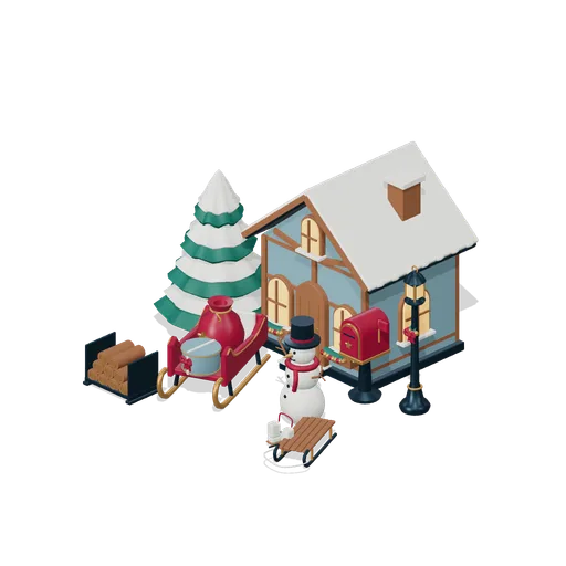 Sleigh Delivery Courtyard (Storybook Christmas Market)