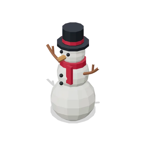 Scarf-wearing snowman (Christmas Village)