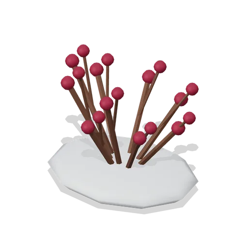 Winter Rowan Bush (Alpine Snow Village)