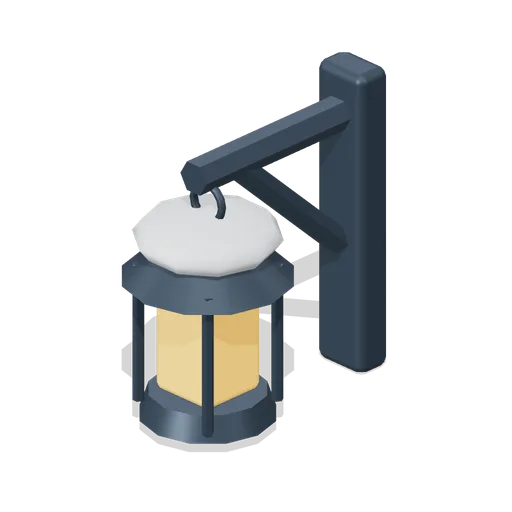Bracket Wall Lantern (Alpine Snow Village)