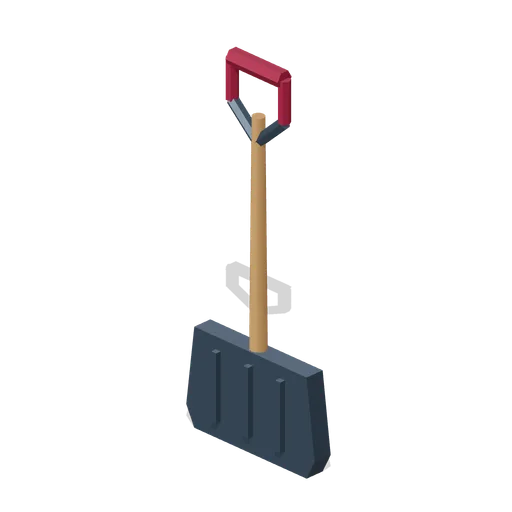 Ribbed Snow Shovel (Alpine Snow Village)