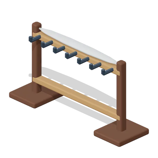 Seven Bay Ski Rack (Alpine Snow Village)