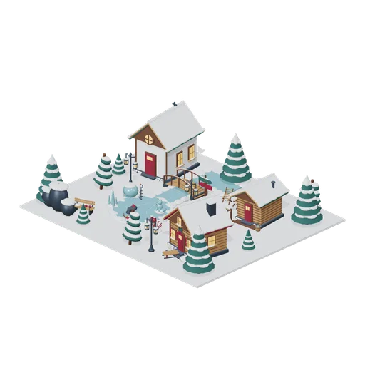 Frozen Lake Retreat (Alpine Snow Village)