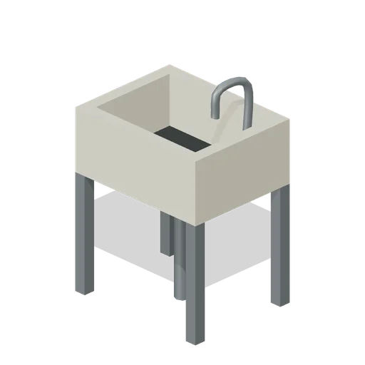 Utility Wash Sink (Lootable Apartment Interiors)