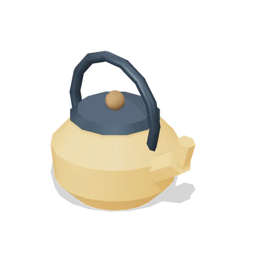 Brass Winter Teakettle (Alpine Snow Village)