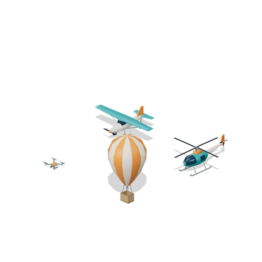 Air vehicle showcase (Air, Land and Sea Vehicles)