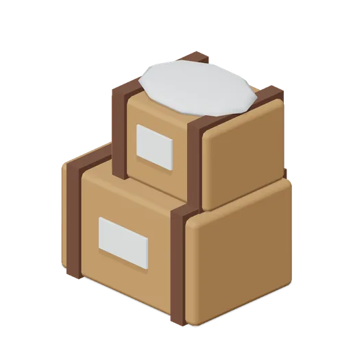 Stacked Delivery Crates (Alpine Snow Village)
