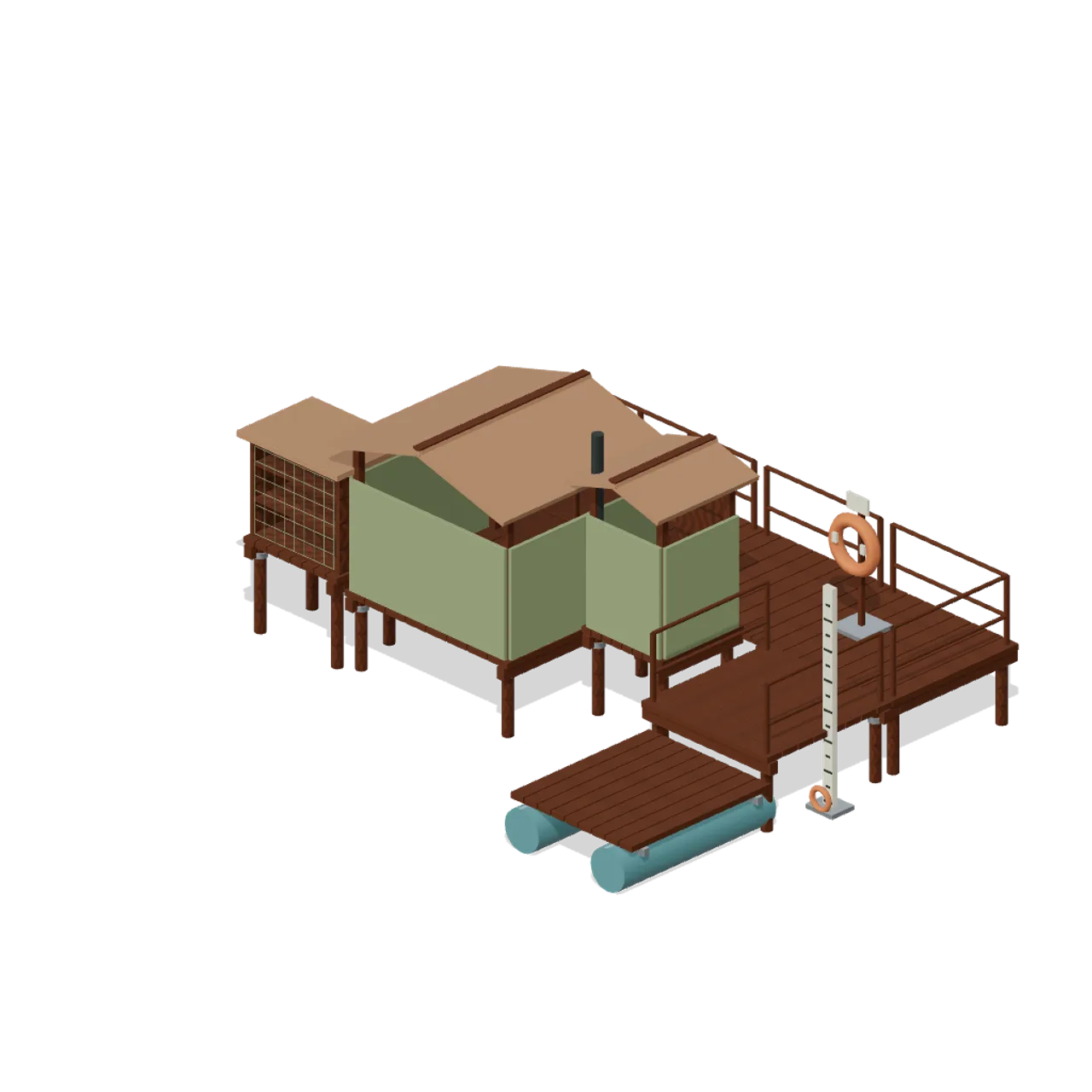 Flooded and Coastal Survival assembled scene