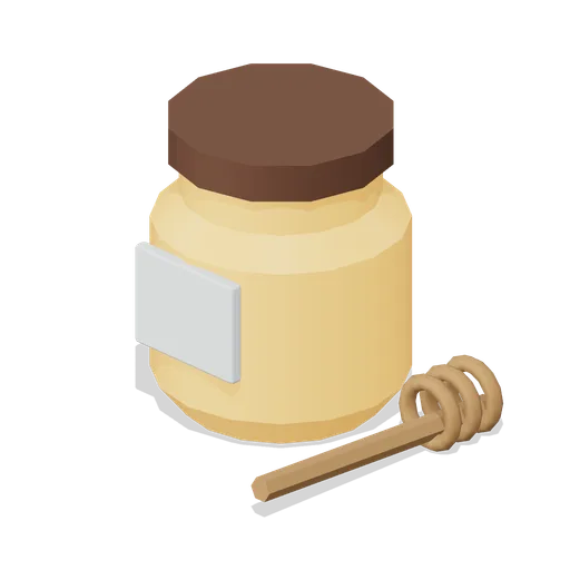 Honey Jar And Dipper (Alpine Snow Village)