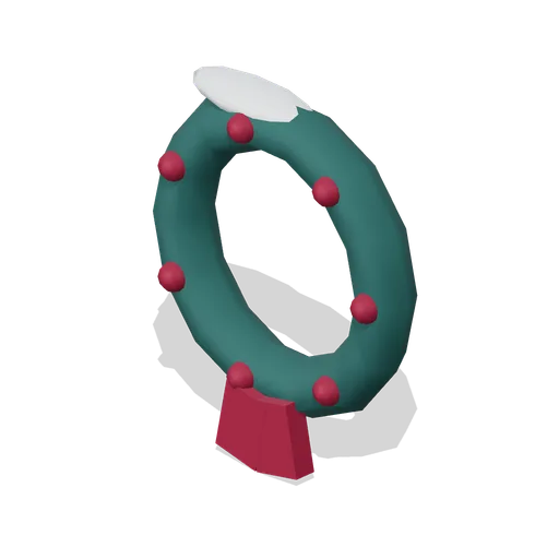 Alpine Door Wreath (Alpine Snow Village)