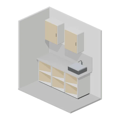 Kitchen vignette display bay (Hardware Store and DIY Warehouse)