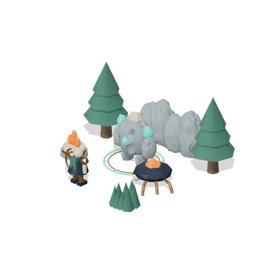 Colossus jungle camp (Sunfall Rift: MOBA asset pack)