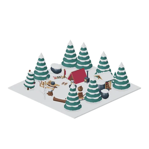 Snowbound Forest Camp (Alpine Snow Village)