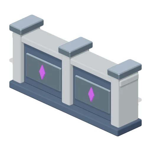 Courtyard wall: four metres (Moonsteel Convergence: MOBA collection)