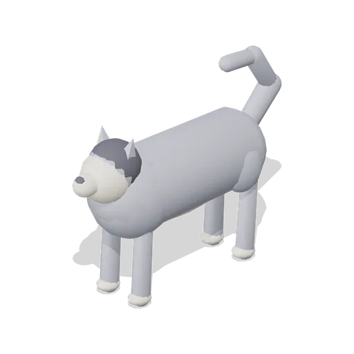 Husky Standing (Companion Animals and Pet Home)