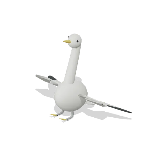 mute swan wings spread (Birds and Flying Creatures)