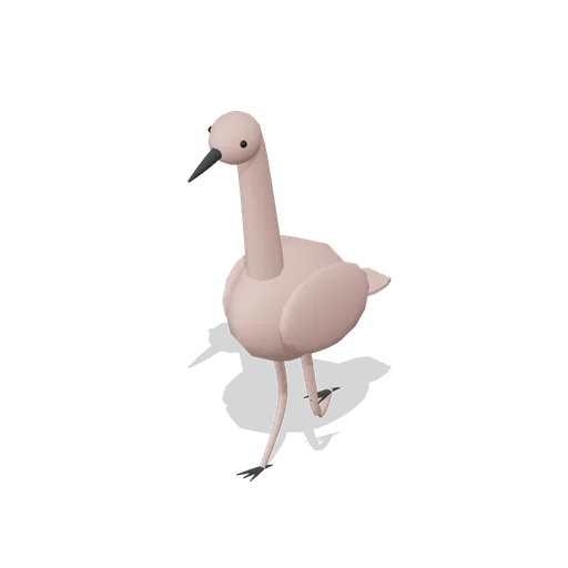 greater flamingo one leg (Birds and Flying Creatures)