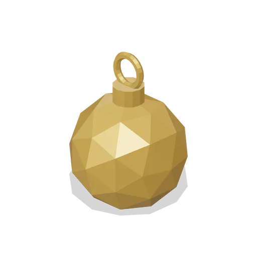 Gold Bauble (North Pole Village)