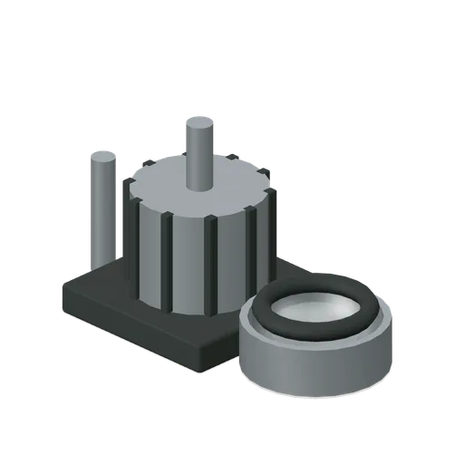 Disassembled Pump (Salvage and Repair Workshop)