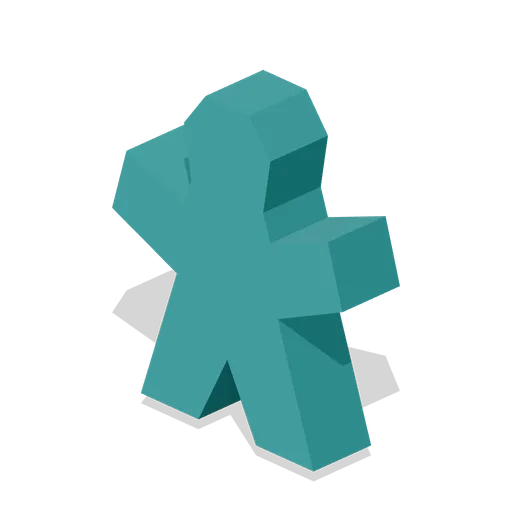Worker meeple (Board Game Pieces, Dice and Tokens)