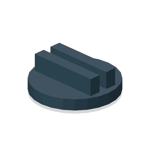 Miniature standee slot base (Board Game Pieces, Dice and Tokens)