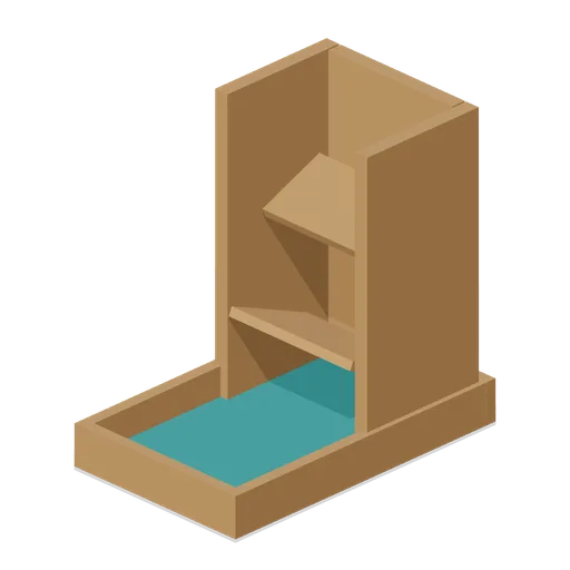 Open chute dice tower (Tabletop Game Components)