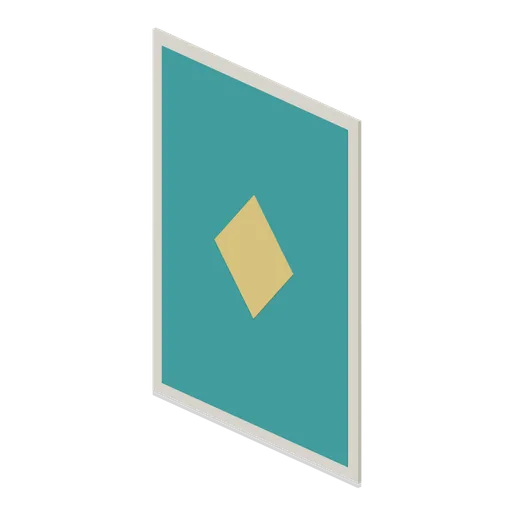 Single upright playing card (Tabletop Game Components)