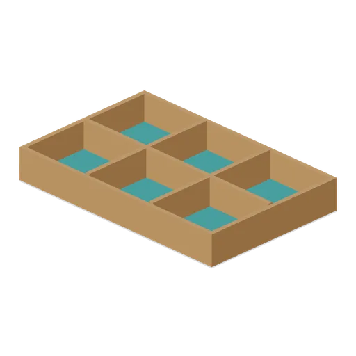 Six bin component organizer (Board Game Pieces, Dice and Tokens)