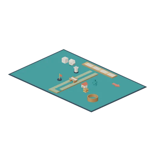 Canal route planning layout (Tabletop Game Components)