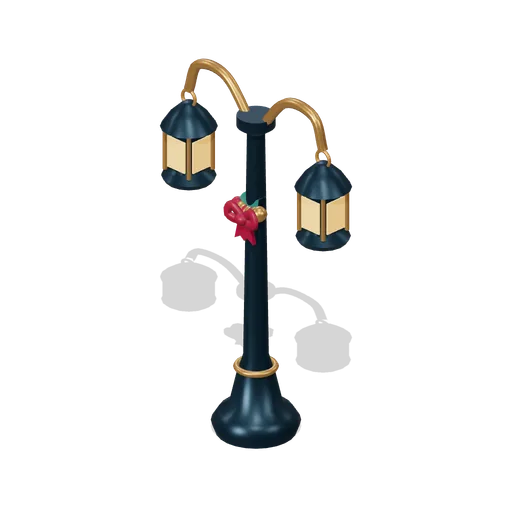 Double Lantern Post (Storybook Christmas Market)