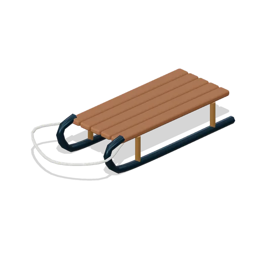 Wooden Toboggan (Storybook Christmas Market)