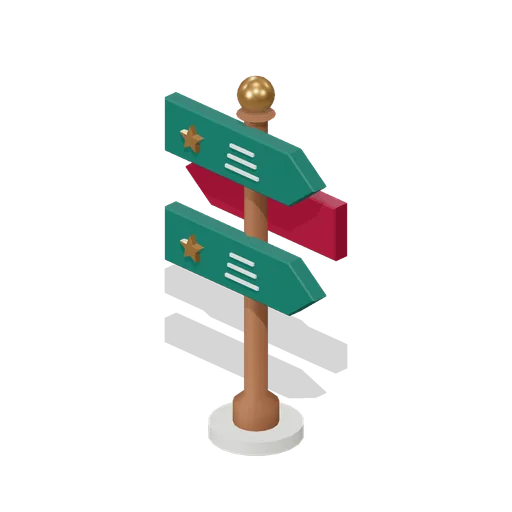 Market Wayfinding Sign (Storybook Christmas Market)