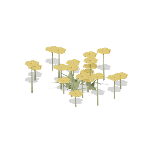 Ephemeral desert bloom patch (Desert Canyons and Oases)