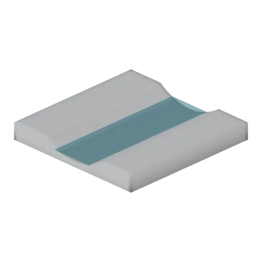 Meltwater stream straight (Alpine and Arctic Biomes)