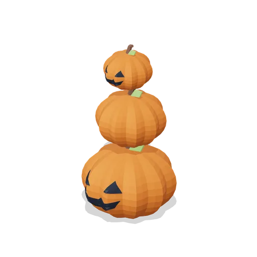 Three pumpkin totem (Moonlit Mischief: Halloween)