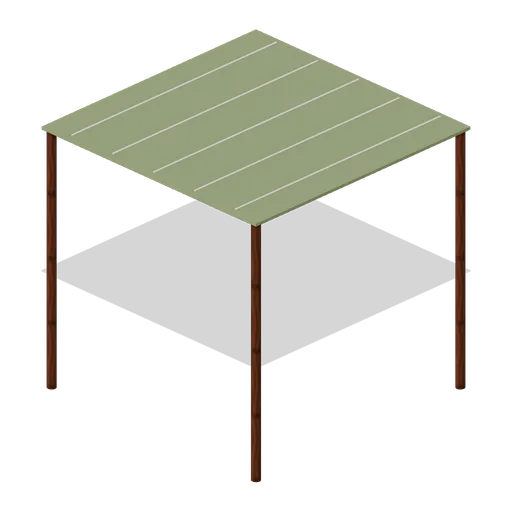 Shade Cloth Canopy (Survival Greenhouse and Irrigation)