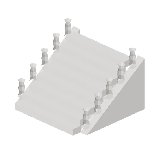 Marble Stair With Balustrade (Mythic Underworld and Olympus)