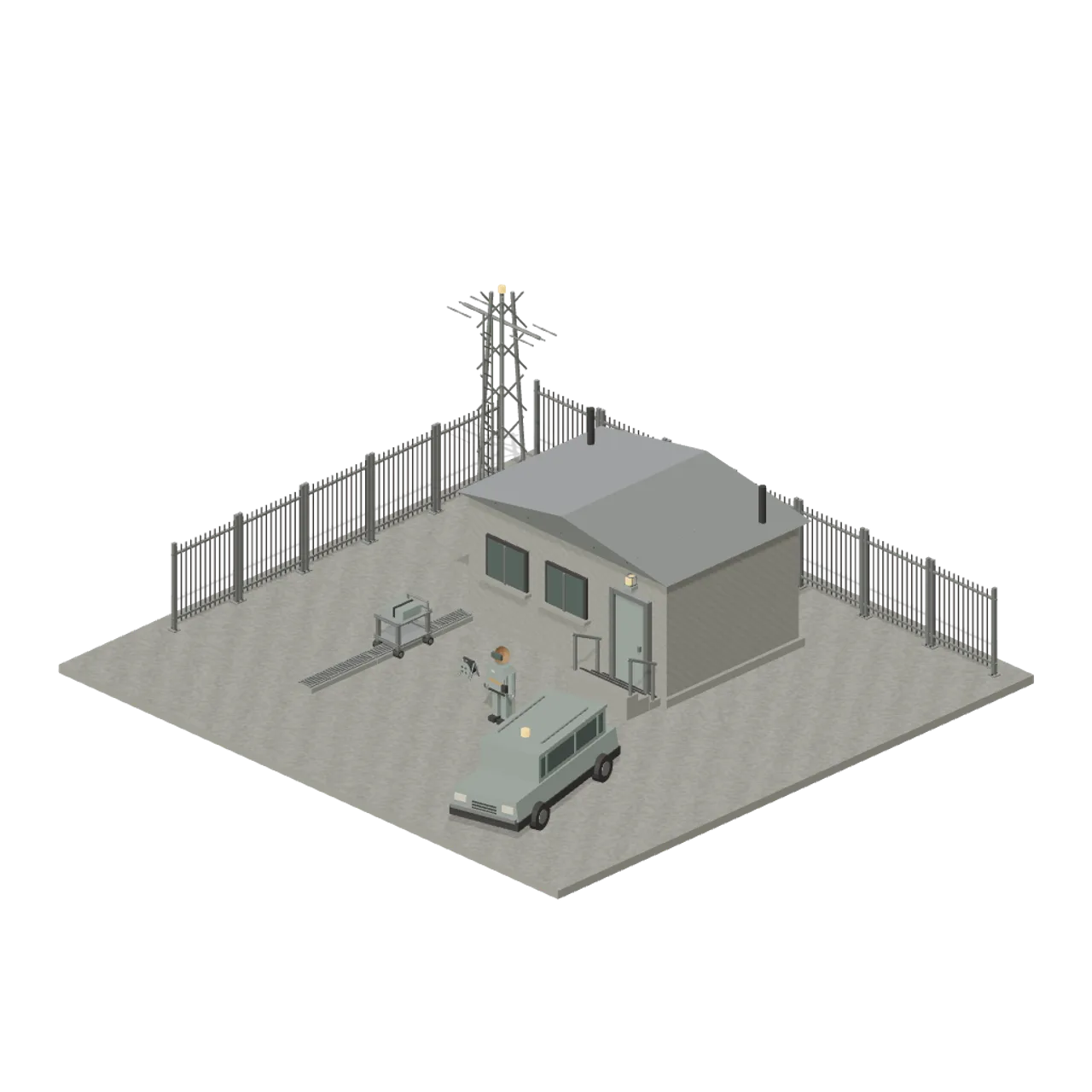 Signal House assembled scene
