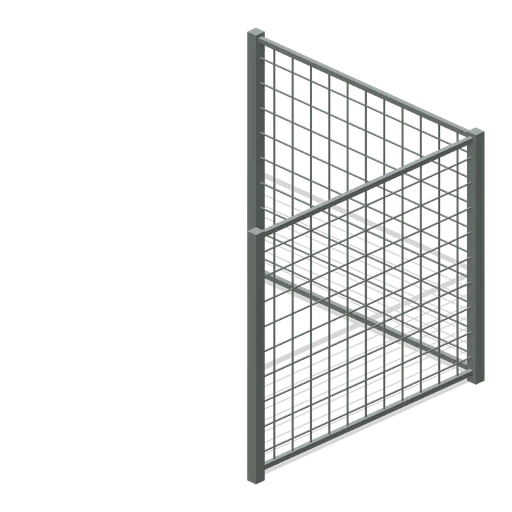 mesh fence corner (Zoo and Safari Park Builder)
