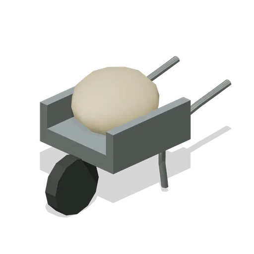 wheelbarrow of hay (Zoo and Safari Park Builder)