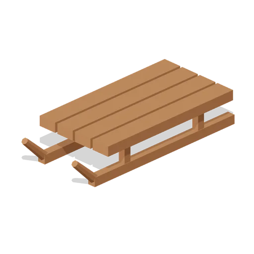 Wooden sled (Turning Seasons)